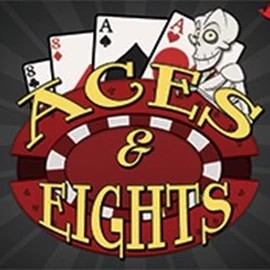 Aces and Eights - 3 Hands online game logo by RTG (Reel Time Gaming) on hiddenjackapp.com