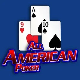 All American Poker slot logo by RTG (Reel Time Gaming) at HiddenJack Casino