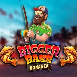 Official Slots logo: Bigger Bass Bonanza by Pragmatic Play at HiddenJack Casino