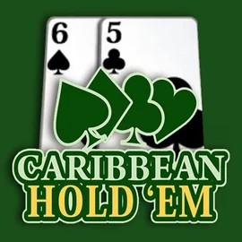 Poker logo of Caribbean Hold'em from Habanero at HiddenJack Casino