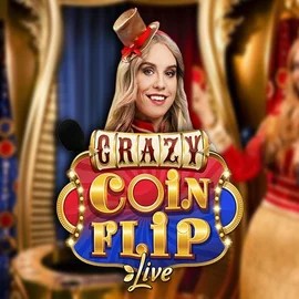 Crazy Coin Flip logo by Evolution at HiddenJack Casino