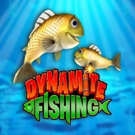 Dynamite Fishing logo by Inspired Gaming at HiddenJack Casino