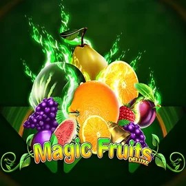 Magic Fruits Deluxe game by Wazdan – logo hosted on HiddenJack Casino
