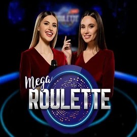 Mega Roulette logo by Pragmatic Play at HiddenJack Casino