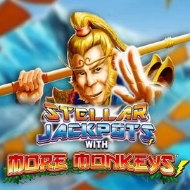 Play the Stellar Jackpots with More Monkeys slot by Lightning Box Game on HiddenJack Casino