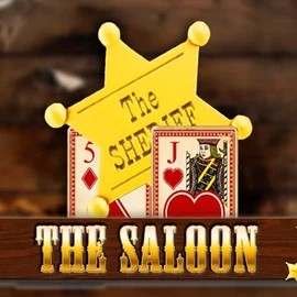 The Saloon slot logo by WorldMatch at HiddenJack Casino